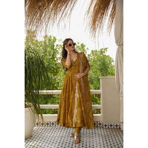 ชุดเสื้อผ้าอานาร์กาลีสีแบนดานี ยี่ห้ออายน่า รุ่น TD-141 ชุดแฟชั่นสำหรับผู้หญิง - Product Image 3