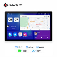 HANTUE Autoradio Android 13,1 pouces Écran IPS/QLED 2000*1200 Android 15 pour CarPlay universel Lecteur DVD de voiture