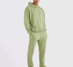 ชุดเซ็ตเสื้อฮู้ดซิปและกางเกงวอร์มขาบานทรงใหม่ปี 2026 โลโก้คุณภาพสูง ผลิตจากผ้าฝ้าย สำหรับผู้ชายและผู้หญิง - Product Image 4