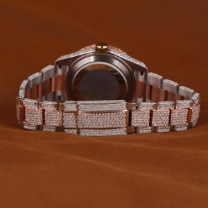 Reloj de Moissanita VVS al por Mayor para Hombre, Estilo Hip Hop, con Diamantes Incrustados, Pasa el Test de Diamantes, Relojes Mecánicos Automáticos de Moissanita - Product Image 3