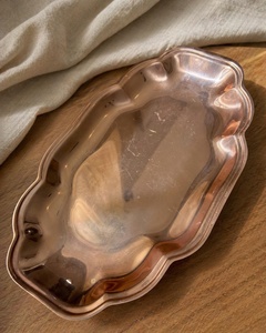 copper tray metal handle copper tray <b>side</b> handles copper tray ring handles copper tray cut handles copper tray sturdy grip - Product Image 2