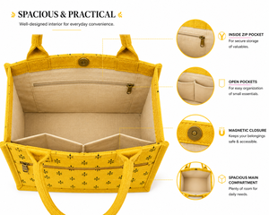 Yellow Laminated Jute Tote <b>Bag</b> Eco-Friendly Reusable Shopping <b>Bag</b> Zipper Pocket Custom Wholesale Beach Tote Exhibition <b>Medium</b> - Product Image 3