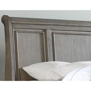 Juego de Dormitorio King Gris Antiguo con Almacenamiento, Diseño Clásico Elegante con Comodidad y Organización - Product Image 5