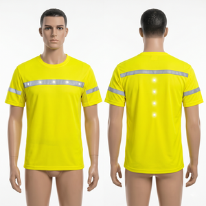 Custom Clothing Reflective Safety T <b>Shirt</b> Construction Work <b>Shirts</b> Casual Wear T-<b>shirts</b> With Reflective Strips Wear T-<b>shirts</b> - Product Image 5