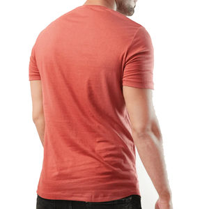 T-shirt pour homme de haute qualité 100% coton, col en V, t-shirts unis 100% coton, nouvelle mode, dernier design, coupe ajustée, t-shirts unis - Product Image 6