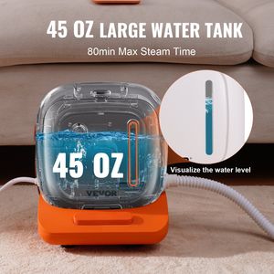 Per uso domestico pulitore a vapore portatile da 45 once serbatoio da 20 accessori per la pulizia profonda del cavo di alimentazione da 16,4 piedi per pavimenti, - Product Image 4