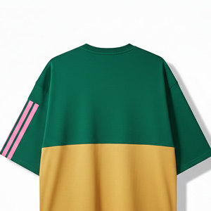 เสื้อยืดทรงหลวมสไตล์สตรีทสำหรับผู้ชาย ผ้าฝ้ายทรงบ็อกซี่ ระบายอากาศได้ดี เหมาะสำหรับฤดูร้อน ดีไซน์ทันสมัย - Product Image 5
