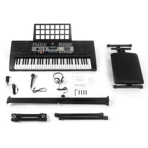 Pianoforte Elettrico Digitale Portatile a 61 Tasti con Funzione di Registrazione, Struttura in Legno - Product Image 2