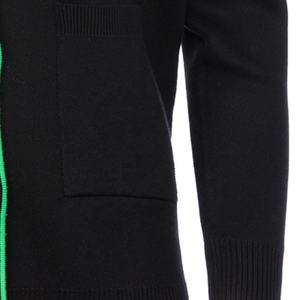 Precio al por Mayor y Logotipos Personalizados de Alta Calidad en Suéteres Tipo Cárdigan Unisex, Letras Bordadas, Tejido Acrílico - Product Image 6