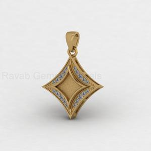 Colgante de Plata 925 Bañado en Oro de 14k con Forma de Cometa y Bisel en Blanco para Diamantes, para Joyería de Resina DIY para Recuerdos de Leche Materna - Product Image 2