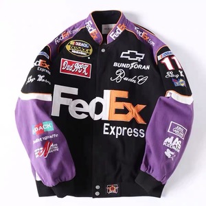 Wholesale OEM Cotton Plus Size Flight Custom Embroidery Patch Express <b>Mens</b> Bomber Motorcycle Race Car <b>Jacket</b> F1 Ferrierbc - Product Image 1