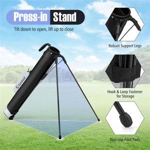 Borsa da Golf Portatile a Doppio Trasporto con Tasca con Cerniera e Porta Bottiglia, con Tracolla e Maniglia Superiore Grigia e Nera - Product Image 6