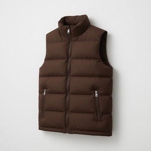 Good Quality Custom Puffer Vest Full Zipper Sleeveless Vest Lightweight Casual Winter <b>Warm</b> Puffer Sleeveless Padded Vest - Product Image 6