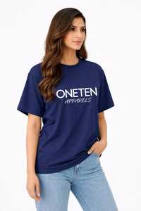 เสื้อยืดผู้หญิงฤดูร้อน สีกรมท่า ผ้าฝ้ายนุ่ม สวมใส่สบาย แขนสั้น ระบายอากาศได้ดี คุณภาพสูง ปรับแต่งได้ แฟชั่นเสื้อผ้า - Product Image 6