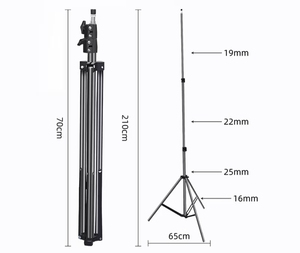 Soporte Portátil para Transmisión en Vivo de 0.55-2.1M con Longitud Retráctil - Product Image 4