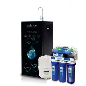 Système de purification d'eau par osmose inverse haute capacité Wellsys avec réservoir sous pression et robinet, filtre à eau RO domestique - Product Image 3