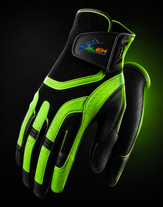Gants de golf personnalisés noir et vert fluo, respirants, haute performance, antidérapants, séchage rapide, pour le sport, OEM ODM, vente en gros - Product Image 1