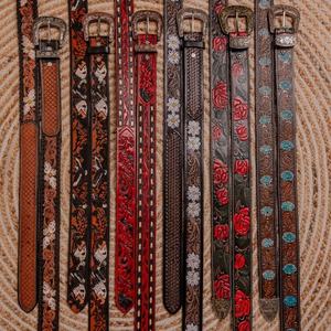 Ceinture en cuir de haute qualité Western Cowboy sur mesure avec fabricant de conception cousue à la main et usinée à la main - Product Image 5