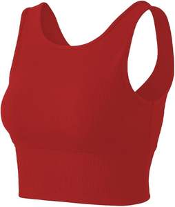 Pantalones deportivos de cintura alta y pierna ancha para mujer y top corto de yoga de manga corta, ropa deportiva lisa, pantalones de chándal oversize con cierre en la cintura - Product Image 6