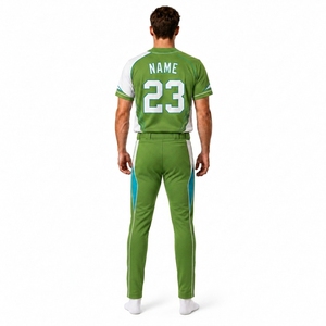 Ensemble Maillot et Pantalon de Baseball Personnalisé pour Hommes – Tenue de Sport Sublimée Entièrement Boutonnée – Fournisseur OEM Marque Privée - Product Image 2