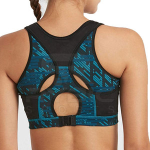 Vente directe d'usine, soutien-gorge de sport sublimé pour femmes, soutien-gorge de fitness réglable, matière respirante pour le yoga et l'entraînement - Product Image 6