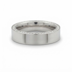 Elegant Diamond Wedding Band <b>Ring</b> in Platinum for Women Stylish Engagement Jewelry for Special Occasions - Product Image 1