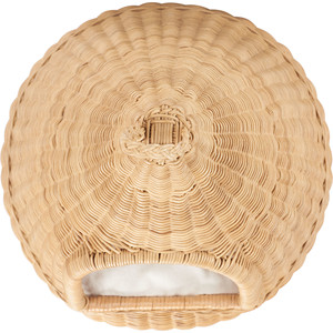 Maison élégante pour animaux de compagnie en rotin, lit pour chat en osier, niche pour chien avec coussin, style panier naturel, meubles pour animaux de compagnie pour la décoration intérieure - Product Image 4
