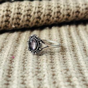 Boho Amethyst Vintage Brass <b>Ring</b> Silver Plated Tribal <b>Dainty</b> Womens Wholesale <b>Ring</b> - Product Image 5