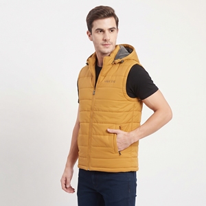 Chaleco Acolchado de Alta Calidad para Hombre, Chaqueta sin Mangas con Capucha para Invierno, Resistente al Viento, con Bolsillos con Cremallera, Ropa de Abrigo Informal para Exteriores - Product Image 4