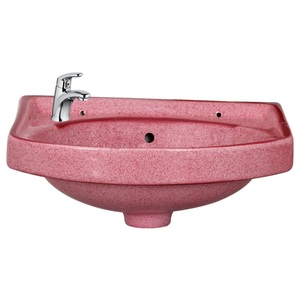 Lavabo de Cerámica para Baño, Lavabo Suspendido en la Pared, Lavamanos de Cerámica Montado en la Pared - Product Image 5
