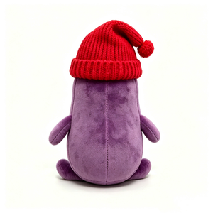 Peluche de berenjena personalizado, peluche de berenjena, peluche de verdura, lindo peluche de berenjena, adorable peluche de verdura - Product Image 3