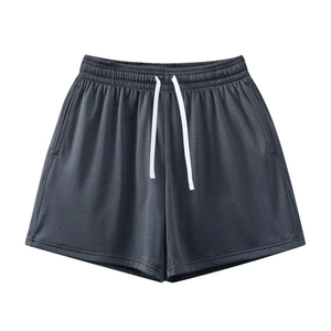 Shorts de sport en mesh pour hommes, logo personnalisé, taille élastique, séchage rapide, respirant, course à pied, fitness, gym, basketball, entraînement - Product Image 5