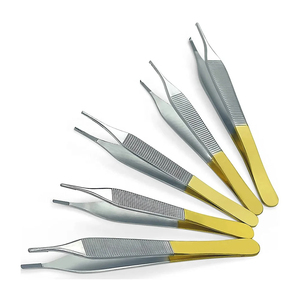 Pinzas de Disección Adson Marrones de 12 cm, 1x2 Dientes, Pinzas Quirúrgicas de Acero Inoxidable para Manipulación de Tejidos y Cirugía General - Product Image 4