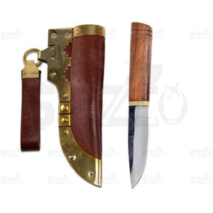 Cuchillo Puukko Hecho a Mano Personalizado |   Cuchillo de Supervivencia Nórdico de Hoja Fija de Acero con Alto Contenido de Carbono |   Cuchillo de Caza y Camping con Funda de Cuero - Product Image 4