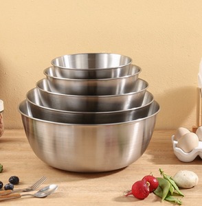 Bol de service élégant en acier inoxydable de qualité supérieure, bol en métal durable pour salade, mélange de fruits, service à la table, maison, restaurant, meilleur prix - Product Image 6