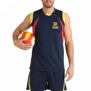 Uniforme de volley-ball imprimé sur mesure pour hommes, 100% polyester, durable, séchage rapide, vente en gros, fabriqué au Pakistan - Product Image 1