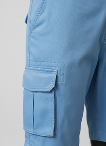 กางเกงขาสั้นคาร์โก้ผู้ชายสำหรับฤดูร้อน กางเกงขาสั้นคาร์โก้ลำลองสไตล์ไฮสตรีทเหนือเข่า ผ้าฝ้าย กางเกงขาสั้นซาฟารีสำหรับผู้ชาย - Product Image 4