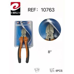 Cuchillo Multiusos de 8 Pulgadas con Mango de Plástico y Cortador de Alambre, Alicates Duraderos para Uso Multipropósito - Product Image 1