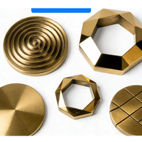 Prensapapeles de latón chapado en oro de la mejor calidad, diseño lujoso hecho a mano, 2 piezas para oficina, para sujetar documentos de papel.