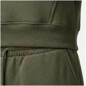 Conjunto Deportivo con Capucha para Hombre, Color Verde Oliva, Manga Larga, Corte Regular, Transpirable, para Otoño - Product Image 5