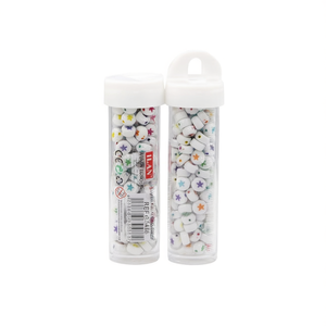 ILAN Perline in Barattolo 6x6mm 15g Multicolore per Gioielleria - Product Image 1