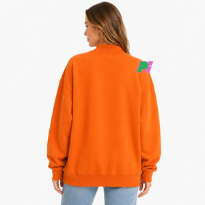 Women's Mockneck Sweatshirt with TENNESSEE <b>Lettering</b> and MAP <b>Applique</b> Heavyweight Thick Mock Neck Sweatshirt Winter Mock Neck - Product Image 4