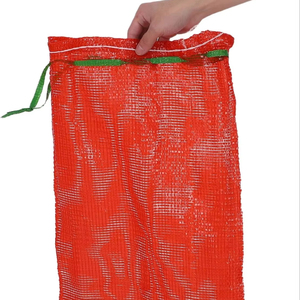 ถุงตาข่ายใส่ผักแบบใช้ซ้ำได้พร้อมเชือกรูด ถุงเก็บของแบบซักได้สำหรับหัวหอม มันฝรั่ง ผลไม้ อาหารทะเล - Product Image 5