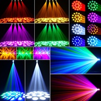 U`King 4er-Set 150W LED Beam Moving Head Light mit 18-Facetten-Prisma, DMX-Steuerung und Flightcase