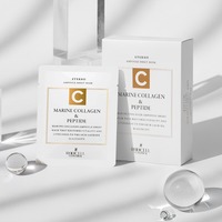 [ROOICELL] Eterno Marine Collagen & Peptide Ampoule Sheet Soin Coréen pour la Peau 25ml 10 Feuilles Masque Tissu Soin Élasticité