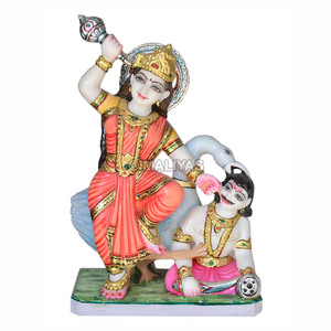 Marble Baglamukhi Statue-15 Inch | Handcrafted White Marble Baglamukhi Devi Murti | Premium Hindu Goddess Idol | MALIYAS Jaipur - Product Image 2