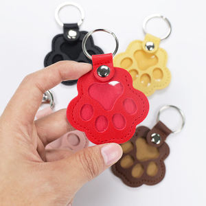 Luxury Genuine Leather <b>Keychain</b> Custom Logo Cowhide Keyring Fashion Car Key Holder <b>Personalized</b> Gifts for Men Women - Product Image 2