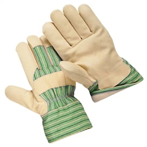 Guantes de Trabajo Industriales de Alta Resistencia con Puño de Seguridad Reflectante y Antivibración, Fabricados con Cuero Vacuno de Primera Calidad - Product Image 2