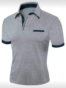 Polo de Diseño Sólido y Resistente para Hombre, Colección de Verano, Polo Básico Importado, Polo Liso en Tallas Grandes, Venta al Por Mayor - Product Image 3