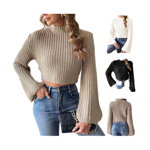 Custom <b>Women</b>’s Rib Knit Zip Up Hoodie <b>Vest</b> Long Sleeve <b>Sweater</b> Manufacturer long sleeve <b>womens</b> <b>sweater</b> manufacturer - Product Image 1